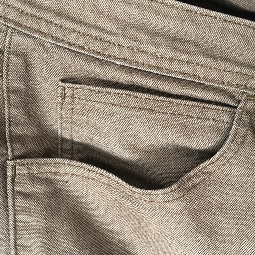 Men's REI Double Knee Canvas Work Pants in Brown - Sturdy Utility Style - Picture 6 of 12
